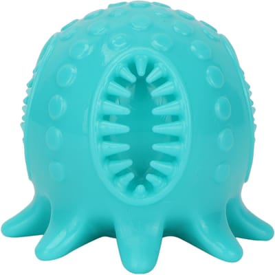 Octopus Vorm Hond Tanden Reiniging Kauwbal Voerdispenser Piepend Tandenborstel BijtspeelgoedBlauw blauw