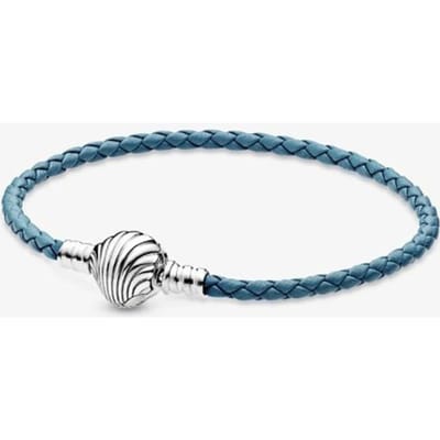925 Sterling Massief Zilveren Armband Hart Originele Ketting Sprankelende Blauwe Schijf Sluiting Slangenketting Armband Vrouwen Sieraden 17cm gray