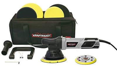 Excentrische Polijstmachine 900W XXL-Set met 125mm en 150mm Steunplaten
