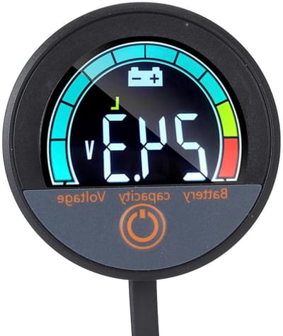 Digitale Energiemeter - Spanningsmonitor - Batterijbeheer - LCD Kleurenscherm - DC 8-100V - Zwart