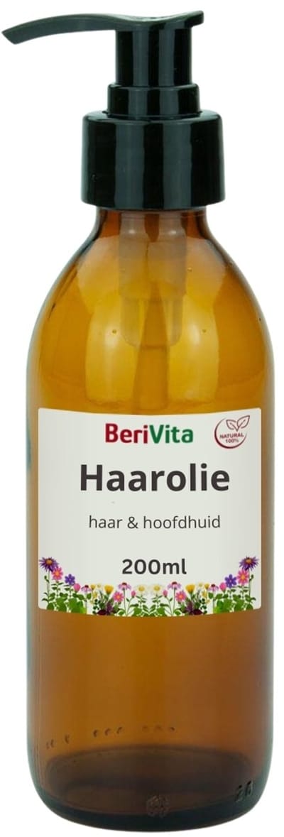 Haarolie 200ml Pompfles - 100% Natuurlijk & Plantaardig - Batana Olie, Castorolie, Abessijnse Olie en Rozemarijnolie, Rosemary - Haar en Hoofdhuid