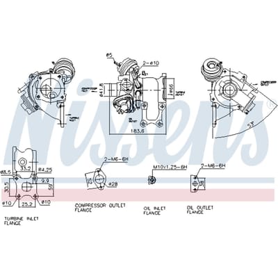 Supercharger, drukvulling NISSENS 93278