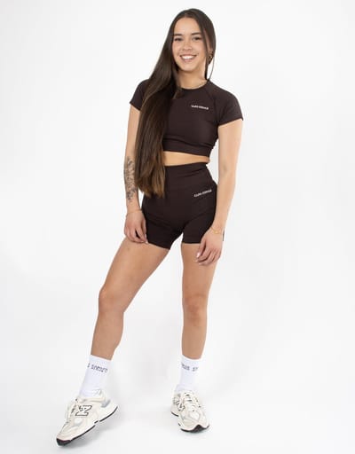 Eternity Short Sleeve Crop Top | CAPO FINALE - T-shirt crop top | S | Kleur Groen | Sportkleding | Activewear | Gymkleding | Fitnesskleding | Sportoutfit | Fitness | Hardlopen | Crossfit | Yoga | Pilates | Krachttraining