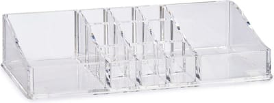 Make-up organizer/opberger 11-vaks 22,5 x 9 cm van kunststof - Make-up houder