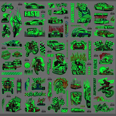 Dailygoods- Tatoeages 15 Stuks - Lichtgevende Tatoeages - Tijdelijke Tatoeages - Tatoeagestickers - Accessoires - 12 Vellen Hoogwaardig Papier