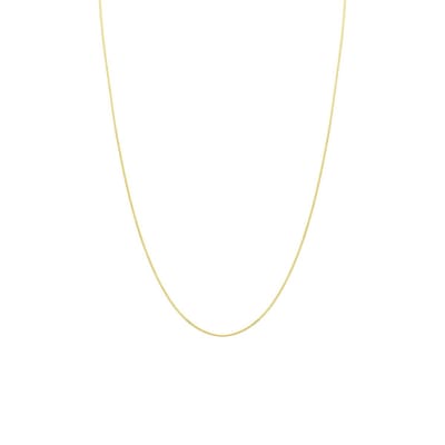 Lucardi Dames Ketting gourmet schakel diamond cut - 9 karaat - Ketting - Cadeau - 45 cm - Geelgoud