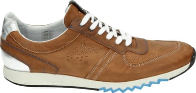Clarks - GODNEY LACE - Vrije tijdsschoenenHeren veterschoenHeren sneakersCasual - Kleur: Cognac - Maat: 41