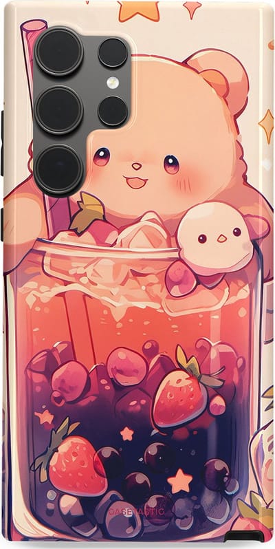 Casetastic Hoesje Geschikt voor Samsung S24 Ultra - Stijlvolle Beschermende Duo-layer Case - Beertjes Cocktail
