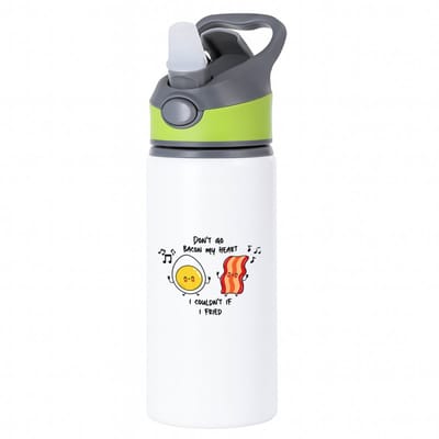 Hacebo® - Valentijn cadeau - waterfles met rietje groen - Valentijnsdag - Relatie cadeau - Jubileum relatie cadeau - Cadeau vriend - Cadeau vriendin - Grappige cadeau valentijn - Leuke cadeau - Gift - Geschenk - water fles - 650ML