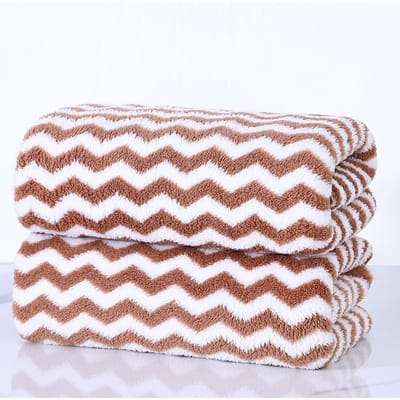 Koraal Kleur Handdoek Cadeau Schoonheidssalon Handdoek Verdikt Absorberend Huishoudelijke Badhanddoek 35*75 brown