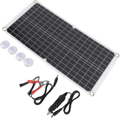 Monokristallijn Zonnepaneel - Flexibel Zonnepaneel Draagbare Charger - Energie Opwekken - Efficiënte Energieconversie - 17W - Zwart