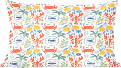Sierkussens - Kussentjes Woonkamer - 60x40 cm - Zee - Sfeer - Citroen - Vis