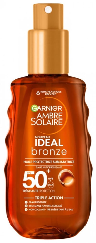 Garnier Ambre Solaire Ideal Bronze Beschermende Sublimerende Olie SPF50+ 150 ml