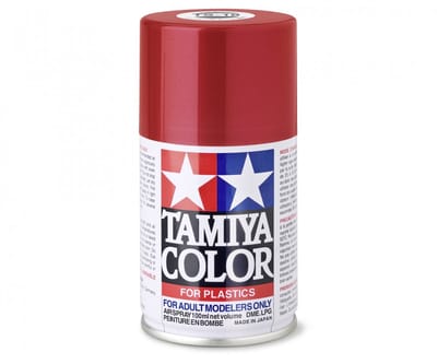 Tamiya Hobbyverf Acrylverf - TS-18 Red - Metallic - Gloss - Acryl Spray - Verf spuitbus - 100 ml