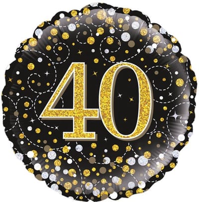 Folie-ballon Sparkling 40 Holograpic