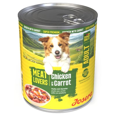 Voordeelpakket Josera Meatlovers Menu 12 x 800 g - Kip & Wortel (nieuw Design)