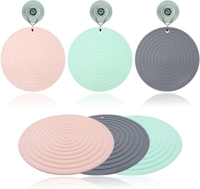 Hittebestendige Siliconen Onderzetters Set voor Pannen, Borden en Bekers - Multifunctionele 3-Pack Coasters