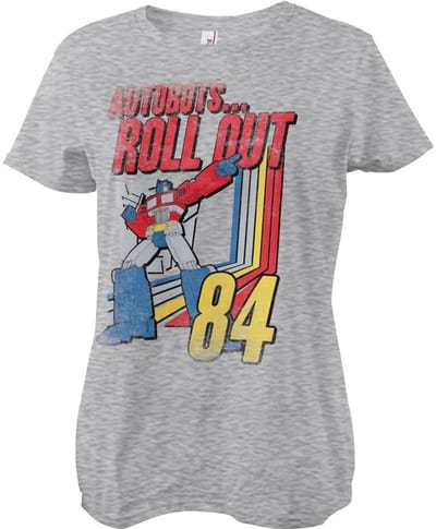 Transformers Autobots - Roll Out Girly Tee dames-T-shirt, heathergrijs