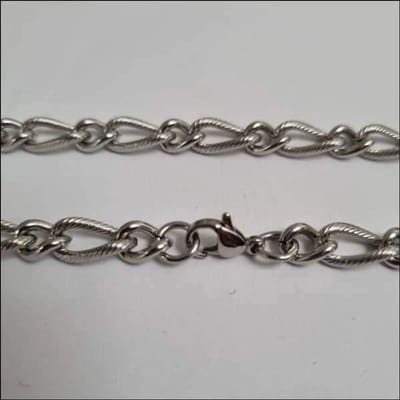 Aramat Jewels | Halskettingen | Fantasie Schakel Ketting Staal – Trendy & Robuust RVS Unisex | | | |7mm | Staal | Volwassenen | Verkleurd niet