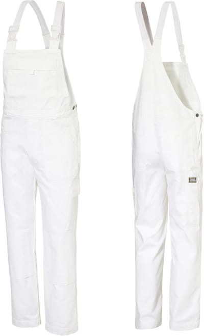Ultimate Workwear - Amerikaanse Overall WENEN (tuinbroek, BIB, bretelbroek) - katoen 100% 320g/m2- Wit