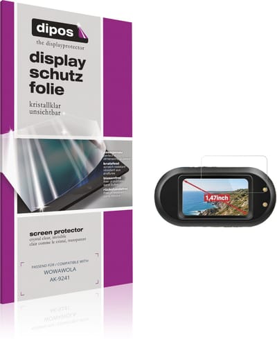 dipos – 4x Beschermfolie geschikt voor WOWAWOLA AK-9241 | Krasbestendige & heldere Screenprotector Ultra-Thin