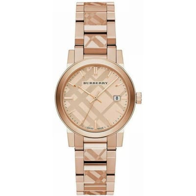 Burberry City Ladies Rose Gold Steel 26MM | BU9235