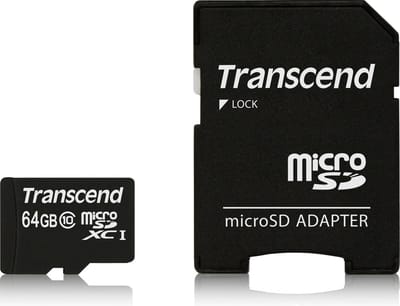 Transcend Premium microSDXC-kaart Industrial 64 GB Class 10, UHS-I Incl. SD-adapter