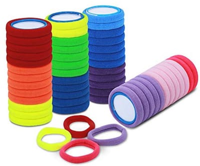 Kleurrijke haarelastiekjes voor meisjes en vrouwen - 50 stuks - Comfortabel en elastisch voor dagelijks gebruik