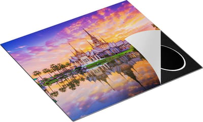 Chefcare Inductie Beschermer Wat Non Kum Tempel in Thailand - 60x50 cm - Afdekplaat Inductie - Kookplaat Beschermer - Inductie Mat