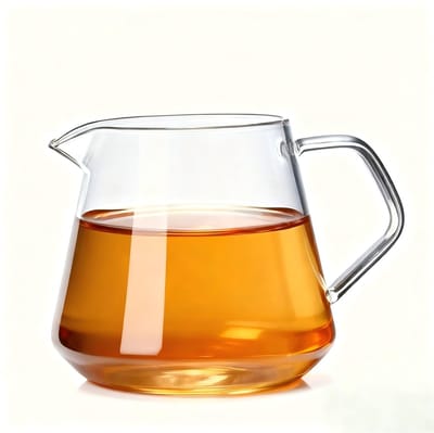 Dailygoods- Koffietheemok 400 ml - Glazen Beker - Borosilicaatglas - Anti-verbranding - Transparant - Duurzaam en sterk - Theemok