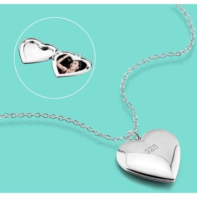 Nieuwe dames 925 sterling zilveren ketting klassieke hart fotodoos hanger aanpasbare foto jubileum sieraden cadeau bijoux 66CM white