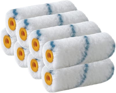 Sorex Verfrollers vacht - 8x - anti spat - 4 x 10 cm - Nylon - Pluisvrij - Verfspullen - Schilderen - wasbaar