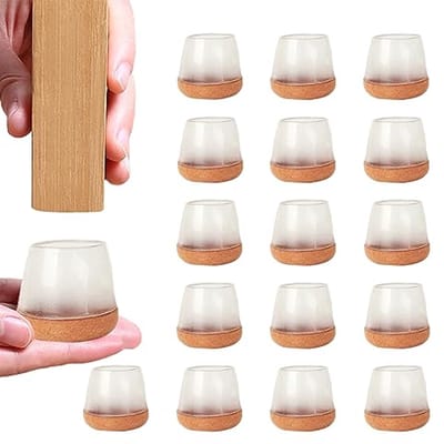 Rubberen Vloerbeschermers voor Meubels - 16 Stuks - Bescherming voor Stoelen en Tafels