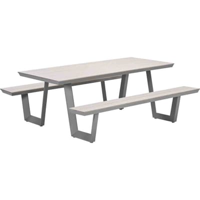 Garden Impressions Bell aluminium picknick set - 200x178 cm - taupe