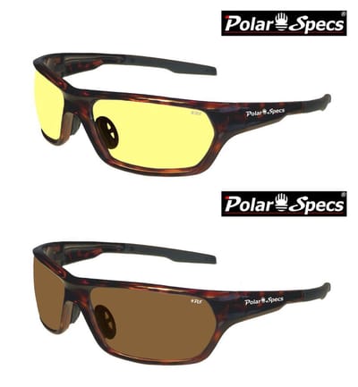 Combinatievoordeel Polar Specs® Polariserende Nachtbril + Polariserende Cat.3 Zonnebril Atmosphere PS9025 – Tortoise Bruin – Polariserend – Medium - Dames