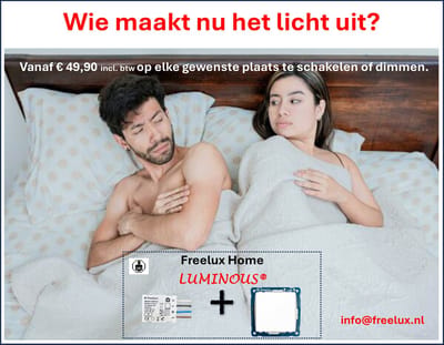 Freelux LUMINOUS dim-set | Wie maakt nu het licht uit!