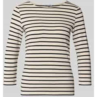 T-shirt met ronde hals en 3/4-mouw