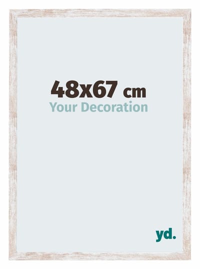 Your Decoration - Fotolijst 48x67 cm - MDF - White Wash - Catania