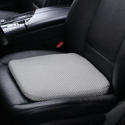 Verdikte Autostoelkussen voor Korte Chauffeurs Gemakkelijk Schoon te Maken Pasvorm, Verbeterd Comfort & Houdingsondersteuning, Kerstcadeaus 8CM grijze kleur