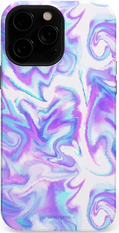 Casetastic Hoesje Geschikt voor Apple iPhone 13 Pro Max Magsafe - Stijlvolle Beschermende Duo-layer Case - Tie Dye magie