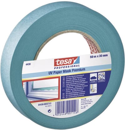 tesa PREMIUM 04438-00012-00 Schilderstape tesakrepp Blauw (l x b) 50 m x 19 mm 1 stuk(s)
