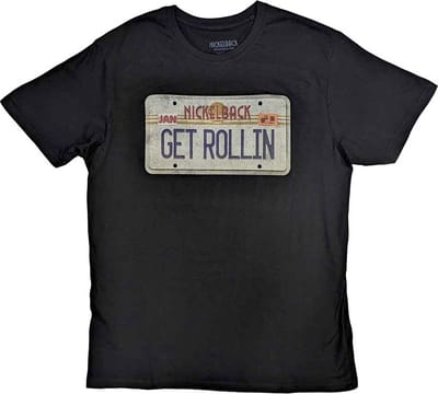 Nickelback - License Plate Heren T-shirt - S - Zwart