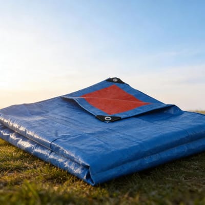 Waterdicht Zeildoek - Dekzeil Afdekzeil - Bescherming Buiten - Zwaar Uitgevoerd - 150 x 220 cm - Blauw