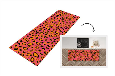 Keukenloper - Loper keuken - Design - Vacht - Luipaardprint - 150x50 cm - Keukenloper vinyl