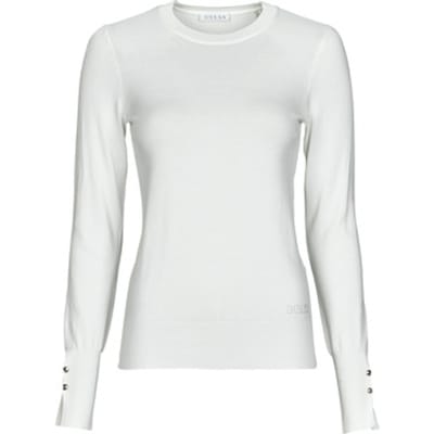 GUESS Elinor Rn Ls Swtr Cream White Taglia: XS | Maglioni a maglia Outlet | Donna | Bianco
