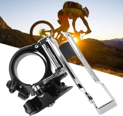 Fiets Voorderailleur - 3 Versnellingen - Soepel Schakelen - Universele Compatibiliteit - 34.9 mm - Zilver