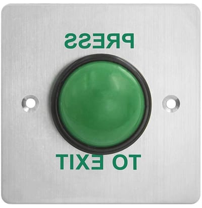 Deur Toegangsschakelaar - Groene Knop - Veilige Deur Ontgrendelen - Waterdicht Verzegeld Ontwerp - 86x86mm - Groen