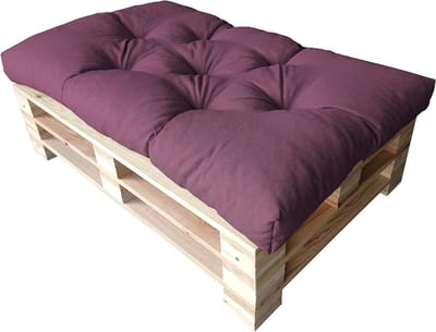 Pallet Kussens - Zitkussen Rugkussen - Buiten Zitten - Op Maat Gemaakt - 120 x 50 cm - Paars