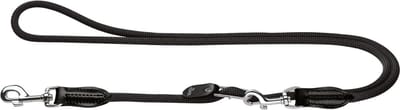 Hunter Variolijn Freestyle Nylon Rond 260x1 cm - Hondenriem - Zwart