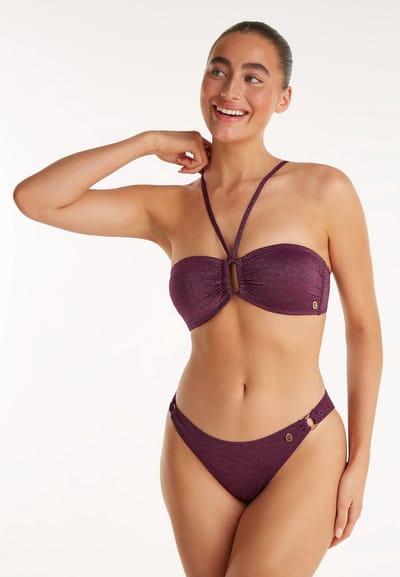 Ten Cate bandeau bikini wine red voor Dames | Maat 38